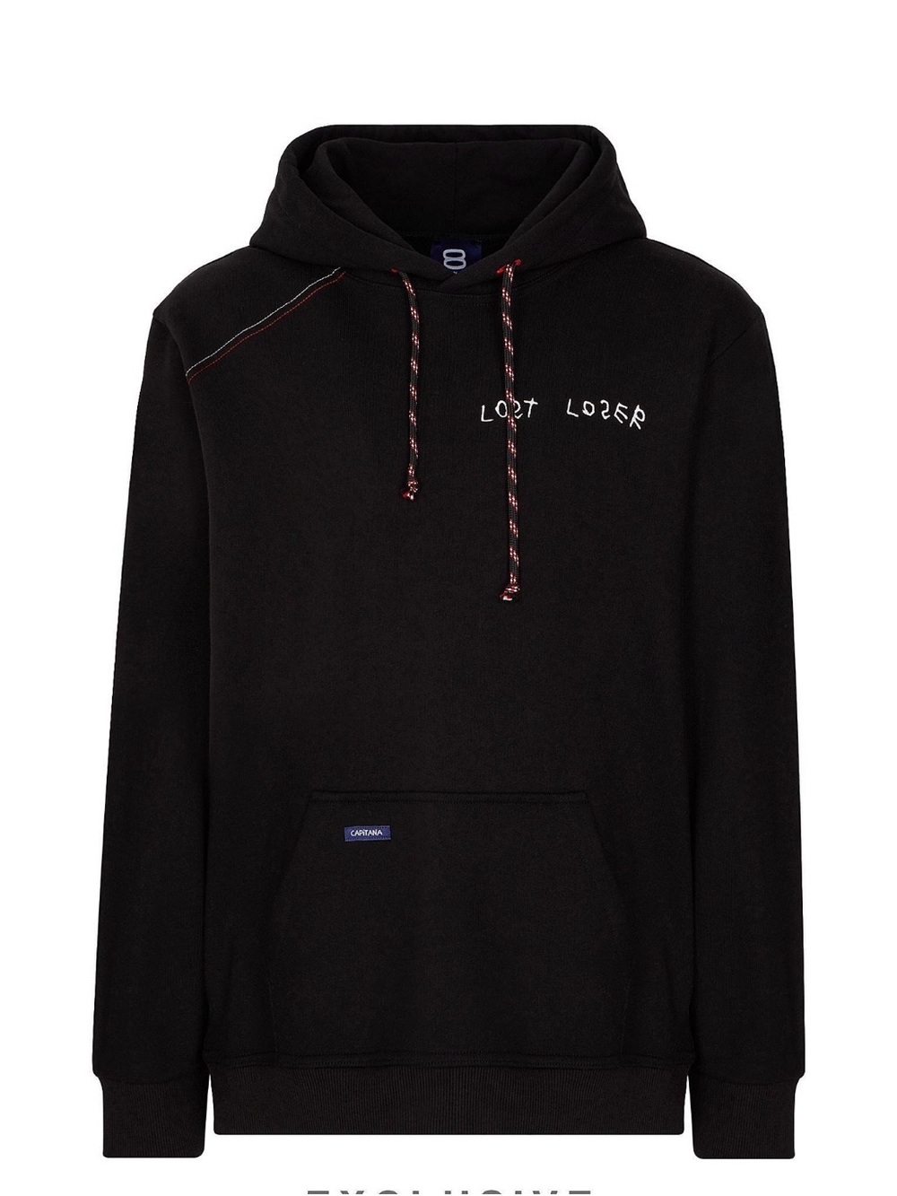 Men's Black 'Lost Loser' Graphic Hoodie Sweatshirt